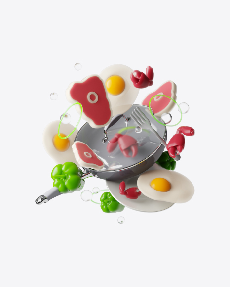 Free Abstract Food Set