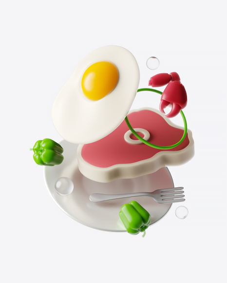 Free Abstract Food Set