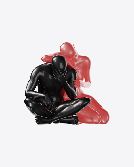 Free Abstract Set with Man and Woman Body